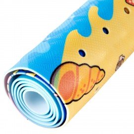 Коврик для ванны противоскользящий 100х40см с печатью "Кит", ПВХ, присоски, PRIMILA, 700377