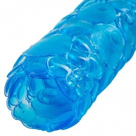 Коврик для ванны противоскользящий 68х37см, "Пузыри", овальный, прозрачно-голубой, ПВХ, PRIMILA, 700381