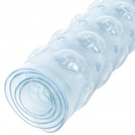 Коврик для ванны противоскользящий 70х38см, "Полусферы", прозрачный, ПВХ, присоски, PRIMILA, 700382