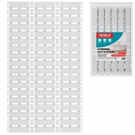 Коврик для ванны противоскользящий износостойкий 68х40см, "Лесенка", ПП+ТПЭ, присоски, PRIMILA, 700385