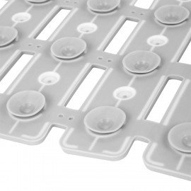 Коврик для ванны противоскользящий износостойкий 68х40см, "Лесенка", ПП+ТПЭ, присоски, PRIMILA, 700385