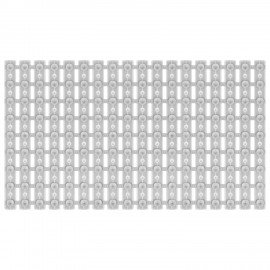 Коврик для ванны противоскользящий износостойкий 68х40см, "Лесенка", ПП+ТПЭ, присоски, PRIMILA, 700385