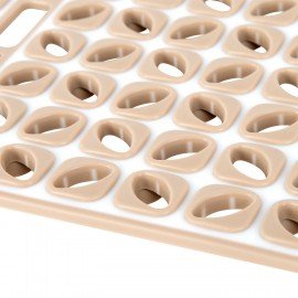 Коврик для ванны противоскользящий износостойкий 80х40см, "Кофейные зерна", ПП+ТПЭ, PRIMILA, 700386