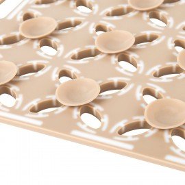 Коврик для ванны противоскользящий износостойкий 80х40см, "Кофейные зерна", ПП+ТПЭ, PRIMILA, 700386