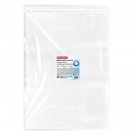 Пакеты БОПП с клеевым клапаном КОМПЛЕКТ 100 штук, 30 х 40 + 4 см, 30 мкм с усиленным швом, BRAUBERG, 700410