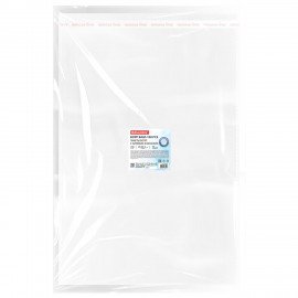 Пакеты БОПП с клеевым клапаном КОМПЛЕКТ 100 штук, 40х60+4 см, 30 мкм с усиленным швом, BRAUBERG, 700412