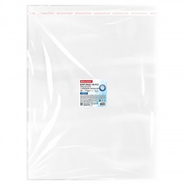 Пакеты БОПП с клеевым клапаном КОМПЛЕКТ 100 штук, 40 х 50 + 4 см, 53 мкм с усиленным швом, BRAUBERG, 700419