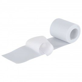 Клейкая лента бордюрная для ванны и кухни 80 мм х 3,2 м, белая, акриловая основа, WBZ, 700428