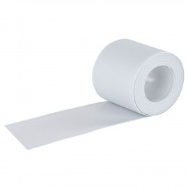 Клейкая лента бордюрная для ванны и кухни 60 мм х 3,2 м, белая, акриловая основа, WBZ, 700429