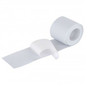 Клейкая лента бордюрная для ванны и кухни 60 мм х 3,2 м, белая, акриловая основа, WBZ, 700429