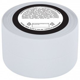 Клейкая лента бордюрная для ванны и кухни 38 мм х 3,2 м, белая, акриловая основа, WBZ, 700430