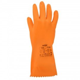 Перчатки латексные MANIPULA Specialist Цетра, КЩС-1, размер 9-9,5 (L), оранжевые, L-F-04/CG-947