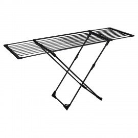 Сушилка напольная для белья раскладная 3 зоны сушки, 20 метров LAIMA HOME DUO SLIDING BLACK, 700469