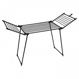 Сушилка напольная для белья раскладная 3 зоны сушки, 19 метров LAIMA HOME TRIO BLACK, 700470