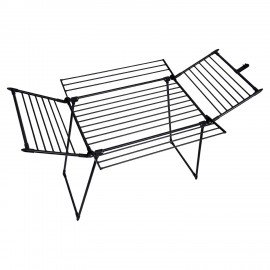 Сушилка напольная для белья раскладная 5 зон сушки, 25 метров LAIMA HOME MEGA BLACK, 700471