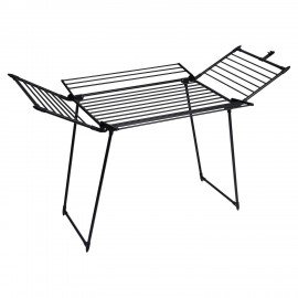 Сушилка напольная для белья раскладная 5 зон сушки, 25 метров LAIMA HOME MEGA BLACK, 700471