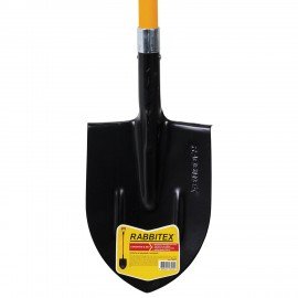 Лопата штыковая стальная 21х29см L=115см черенок стекловолокно V-ручка RABBITEX "fiberglass", 700477