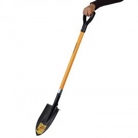 Лопата штыковая стальная 21х29см L=115см черенок стекловолокно V-ручка RABBITEX "fiberglass", 700477