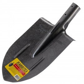 Лопата штыковая без черенка 20х40см, ребра жесткости, рельсовая сталь, RABBITEX "rail, 700479