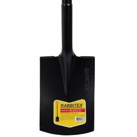 Лопата прямоугольная стальная 19х27см L=115см черенок сталь V-ручка, RABBITEX "strong, 700480