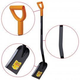 Лопата совковая стальная 24х27см, L=120см, черенок сталь V-ручка, RABBITEX "strong me, 700482