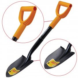 Лопата авто, туризм штыковая 15х20см L=70см черенок сталь V-ручка RABBITEX "strong me, 700483