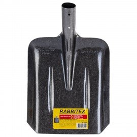 Лопата совковая без черенка 22х35см, ребра жесткости, рельсовая сталь, RABBITEX "rail, 700488