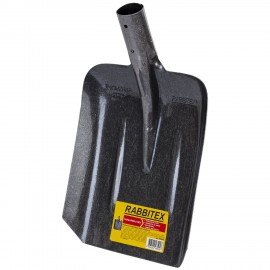 Лопата совковая без черенка 22х35см, ребра жесткости, рельсовая сталь, RABBITEX "rail, 700488