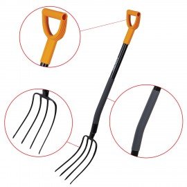 Вилы садовые стальные 22х30см, L=120см, черенок сталь V-ручка, RABBITEX "strong metal, 700490