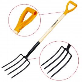 Вилы копальные стальные 19х28см, L=115см, деревянный черенок, V-ручка, RABBITEX "stan, 700492