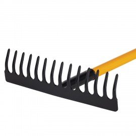 Грабли 14 зубьев стальные 35х10см, L=150 см, черенок стекловолокно, RABBITEX "fiberglass", 700494