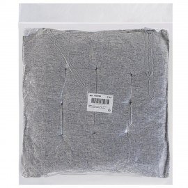 Подушка на стул "РОГОЖКА", 40x40см, полиэстер, светло-серая, PRIMILA LUX, 700498