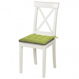Подушка на стул "РОГОЖКА", 40x40см, полиэстер, зеленая, PRIMILA LUX, 700500