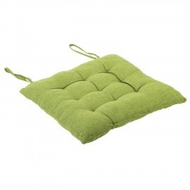 Подушка на стул "РОГОЖКА", 40x40см, полиэстер, зеленая, PRIMILA LUX, 700500