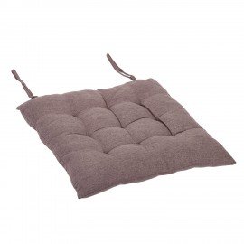 Подушка на стул "РОГОЖКА", 40x40см, полиэстер, коричневая, PRIMILA LUX, 700501