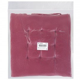 Подушка на стул "РОГОЖКА", 40x40см, полиэстер, бордовая, PRIMILA LUX, 700502