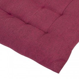 Подушка на стул "РОГОЖКА", 40x40см, полиэстер, бордовая, PRIMILA LUX, 700502