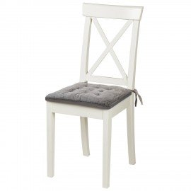 Подушка на стул "ВЕЛЬВЕТ" 38х38см, полиэстер, серая, PRIMILA CLASSIC,700504