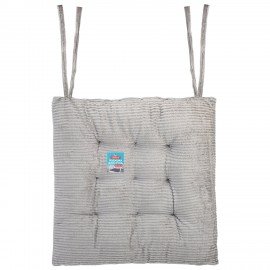 Подушка на стул "ВЕЛЬВЕТ" 38х38см, полиэстер, серая, PRIMILA CLASSIC,700504