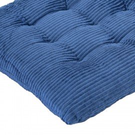 Подушка на стул "ВЕЛЬВЕТ" 38х38см, полиэстер, синяя, PRIMILA CLASSIC,700505