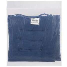 Подушка на стул "ВЕЛЬВЕТ" 38х38см, полиэстер, синяя, PRIMILA CLASSIC,700505