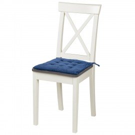 Подушка на стул "ВЕЛЬВЕТ" 38х38см, полиэстер, синяя, PRIMILA CLASSIC,700505