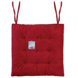 Подушка на стул "ВЕЛЬВЕТ" 38х38см, полиэстер, бордовая, PRIMILA CLASSIC,700507