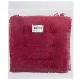 Подушка на стул "ВЕЛЬВЕТ" 38х38см, полиэстер, бордовая, PRIMILA CLASSIC,700507