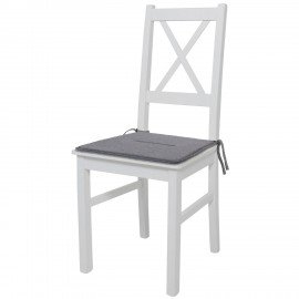 Подушка на стул плоская "РОГОЖКА" 37x37см, полиэстер, серая PRIMILA STANDARD,700508