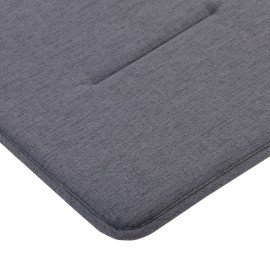 Подушка на стул плоская "РОГОЖКА" 37x37см, полиэстер, серая PRIMILA STANDARD,700508