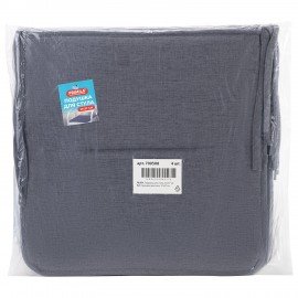 Подушка на стул плоская "РОГОЖКА" 37x37см, полиэстер, серая PRIMILA STANDARD,700508