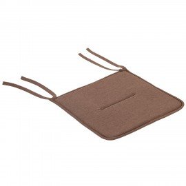 Подушка на стул плоская "РОГОЖКА" 37x37см, полиэстер, коричневая, PRIMILA STANDARD, 700509