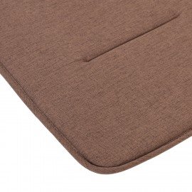 Подушка на стул плоская "РОГОЖКА" 37x37см, полиэстер, коричневая, PRIMILA STANDARD, 700509