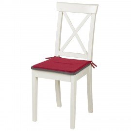 Подушка на стул плоская "РОГОЖКА" 37x37см, полиэстер, бордовая, PRIMILA STANDARD, 700510